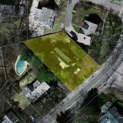 551 Chestnut St, Newton MA  02468-1210 aerial view