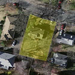 67 Lewis St, Newton MA 02458-1841 aerial view