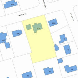 1438 Beacon St, Newton MA 02468-1613 plot plan