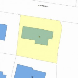 66 Montrose St, Newton MA 02458-2718 plot plan
