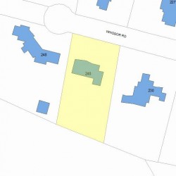 240 Windsor Rd, Newton MA 02468-1120 plot plan