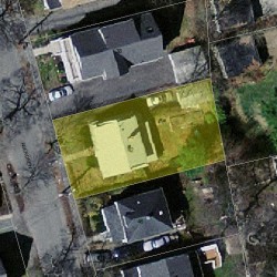 42 Aberdeen St, Newton MA  02461-1802 aerial view