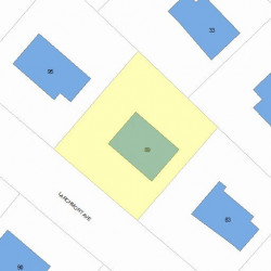 89 Larchmont Ave, Newton MA 02468-2013 plot plan