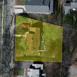98 Cherry St, Newton MA 02465-1239 aerial view