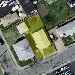 113 Linwood Ave, Newton MA 02460-1426 aerial view
