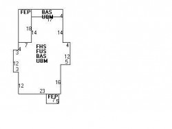 24 Ash St, Newton MA 02466-1819 floor plan