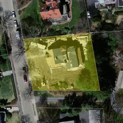 86 Prince St, Newton MA 02465-2631 aerial view