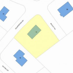 70 Countryside Rd, Newton MA  02459-2944 plot plan