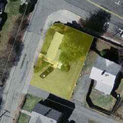 400 Homer St, Newton MA 02459-1430 aerial view