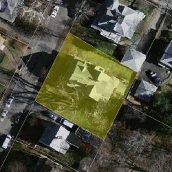 128 Grasmere St, Newton MA  02458-2235 aerial view