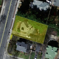 292 Waltham St, Newton MA  02465-1721 aerial view
