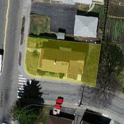 12 Lexington St, Newton MA 02465-1030 aerial view