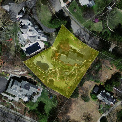 95 Bigelow Rd, Newton MA  02465-3005 aerial view