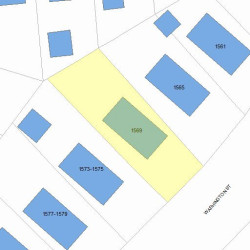 1569 Washington St, Newton MA 02465-2222 plot plan