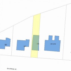 315 California St, Newton MA 02458-1052 plot plan