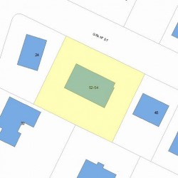 54 Grant St, Newton MA 02465-1509 plot plan