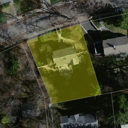 54 Shornecliffe Rd, Newton MA 02458-2438 aerial view