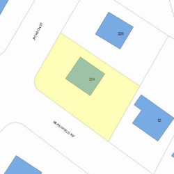 224 Jackson St, Newton MA 02459-2540 plot plan