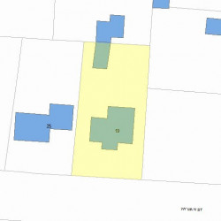19 Wyman St, Newton MA 02468-1516 plot plan