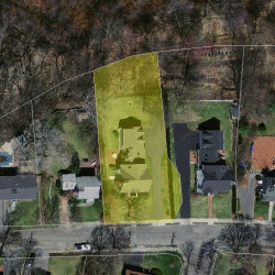 39 Staniford St, Newton MA  02466-1108 aerial view