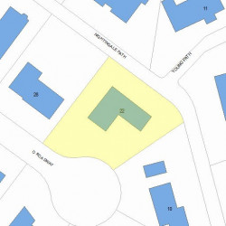 22 Nightingale Path, Newton MA 02459-3521 plot plan
