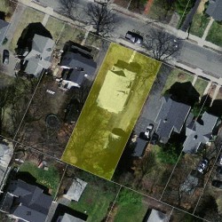 14 Orris St, Newton MA  02466-1312 aerial view