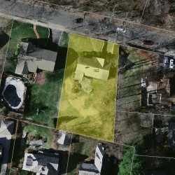 192 Cotton St, Newton MA 02458-2642 aerial view