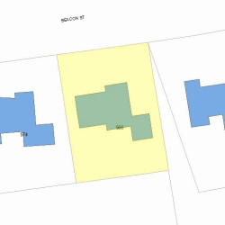 566 Beacon St, Newton MA 02459-2024 plot plan