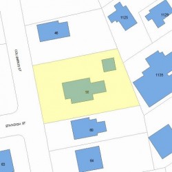 56 Columbus St, Newton MA 02461-1439 plot plan