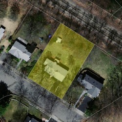 148 Stanley Rd, Newton MA  02468-2325 aerial view