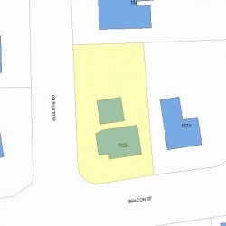 1325 Beacon St, Newton MA 02468-1738 plot plan