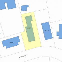 97 Atwood Ave, Newton MA  02460-2201 plot plan