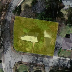 112 Moffat Rd, Newton MA  02468-1115 aerial view