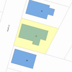 24 Talbot St, Newton MA  02465-1659 plot plan