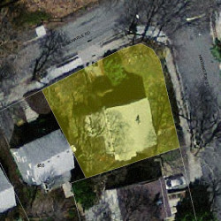 5 Harrington St, Newton MA 02460-1525 aerial view