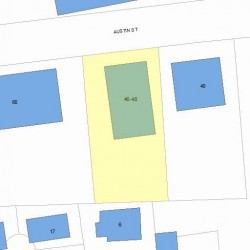 46 Austin St, Newton MA 02460-1861 plot plan