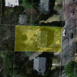 11 Fairfield St, Newton MA  02460-2107 aerial view