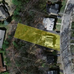 120 Garland Rd, Newton MA  02459-1710 aerial view