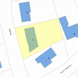 24 Dorr Rd, Newton MA 02458-2701 plot plan