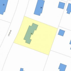 30 Locke Rd, Newton MA  02468-1416 plot plan
