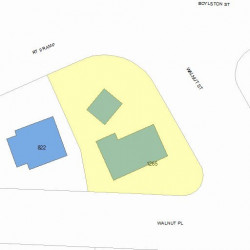 1265 Walnut St, Newton MA  02461-1840 plot plan