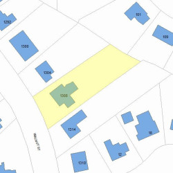 1308 Walnut St, Newton MA 02461-1844 plot plan