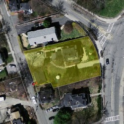 483 Waltham St, Newton MA 02465-1936 aerial view