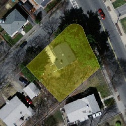 181 Waltham St, Newton MA 02465-1353 aerial view