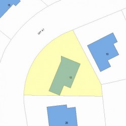 18 Day St, Newton MA 02466-2907 plot plan