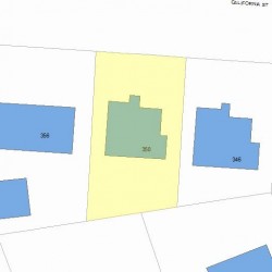 350 California St, Newton MA 02458-1054 plot plan