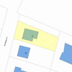 62 Grasmere St, Newton MA 02458-2211 plot plan