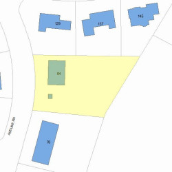 64 Adeline Rd, Newton MA 02459-2705 plot plan