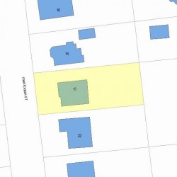 18 Owatonna St, Newton MA  02466-1411 plot plan