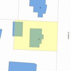 63 Cherry St, Newton MA 02465-1235 plot plan